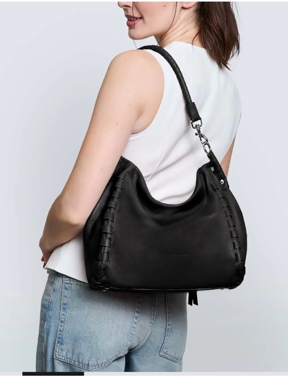 AIMEE Zen Hobo Leather Bag